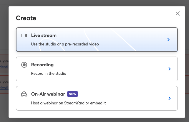 create broadcast step2